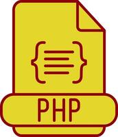 php linea cerchio icona vettore