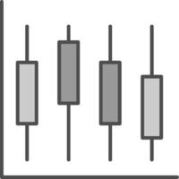 diagramma fillay icona vettore