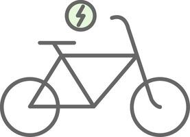 elettrico bicicletta fillay icona vettore