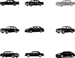 città trasporto essenziali Taxi impostato per grafico progetti vettore