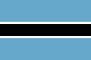 Botswana bandiera illustrazione. Botswana nazionale bandiera. vettore