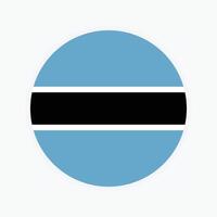 Botswana nazionale bandiera illustrazione. Botswana il giro bandiera. vettore