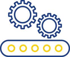 icona a due colori della linea di impostazione vettore