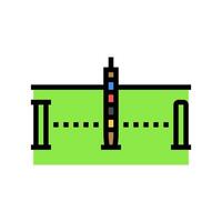 centro palo croquet gioco colore icona illustrazione vettore