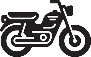 classico motociclo icona illustrazione. vettore