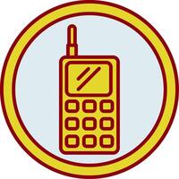 icona a due colori della linea walkie talkie vettore