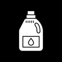 icona del glifo detergente invertito vettore