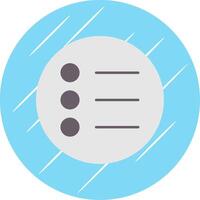 opzioni piatto blu cerchio icona vettore