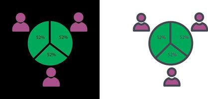 candidato statistiche icona vettore