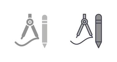 icona degli strumenti di disegno vettore