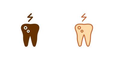 mal di denti e placca icona vettore