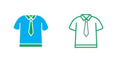 icona di camicia e cravatta vettore