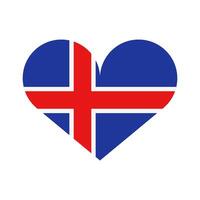 Islanda bandiera nel vettore