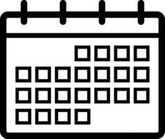 calendario icona simbolo Immagine vettore