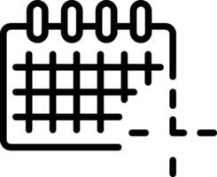 calendario icona simbolo Immagine vettore