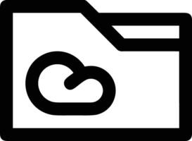 nube icona simbolo Immagine. illustrazione di il ospitando Conservazione design Immagine vettore