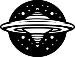 ufo, minimalista e semplice silhouette - illustrazione vettore