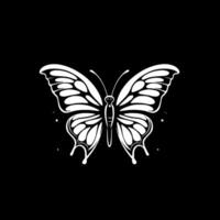 la farfalla, minimalista e semplice silhouette - illustrazione vettore