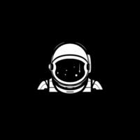 astronauta, minimalista e semplice silhouette - illustrazione vettore