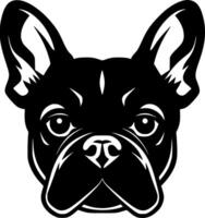 francese bulldog - minimalista e piatto logo - illustrazione vettore