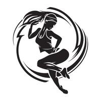 zumba danza logo, illustrazione di zumba logo vettore