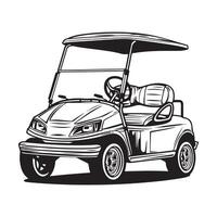 golf carrello arte, icone, e grafica vettore