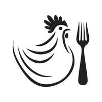pollo ristorante logo arte, icone, e grafica vettore