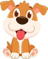 carino bambino cane animale cartone animato personaggio vettore