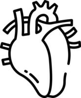 umano cuore schema illustrazione vettore