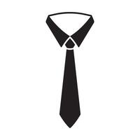 formale cravatta logo design isolato su bianca sfondo vettore
