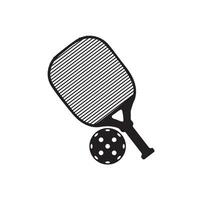 pickleball pagaia illustrazione. pickleball pagaia e palla clipart di pickleball, pickleball pipistrello e simbolo vettore