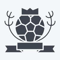 icona campionato. relazionato per calcio simbolo. glifo stile. semplice design illustrazione vettore