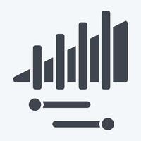 icona xilofono. relazionato per parata simbolo. glifo stile. semplice design illustrazione vettore