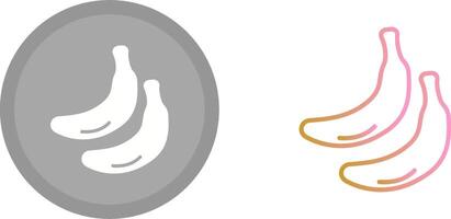 disegno dell'icona di banana vettore