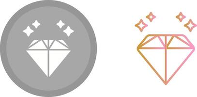 disegno dell'icona del diamante vettore