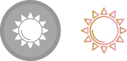 disegno dell'icona del sole vettore