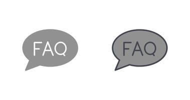 FAQ icona design vettore