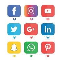 social media icone piatte tecnologia, rete. sfondo gruppo faccina sorridente vendita. condividi, mi piace, illustrazione vettoriale twitter, youtube, whatsapp, snapchat, facebook, instagram, tiktok, tok