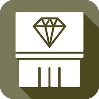 diamante mostra icona vettore