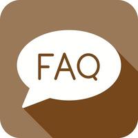 FAQ icona design vettore