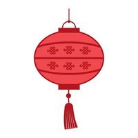 lanterna rossa del capodanno cinese vettore