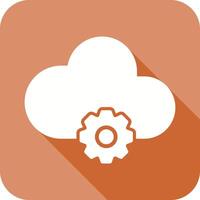 icona di cloud computing vettore