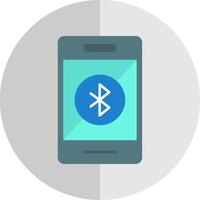 Bluetooth piatto scala icona vettore