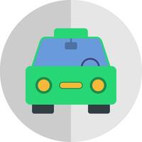Taxi piatto scala icona vettore