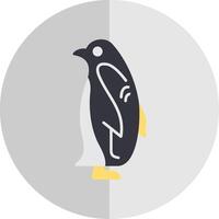 pinguino piatto scala icona vettore