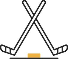 ghiaccio hockey spellato pieno icona vettore
