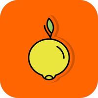 ugli frutta pieno arancia sfondo icona vettore