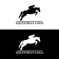 logo equestre moderno vettore