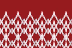 tradizionale etnico ikat motivo tessuto modello geometrico stile.africano ikat ricamo etnico orientale modello rosso sfondo sfondo. astratto, illustrazione.texture, cornice, decorazione. vettore