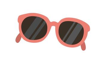 occhiali da sole illustrazione. estate elemento. occhiali moda. cartone animato piatto isolato. vettore